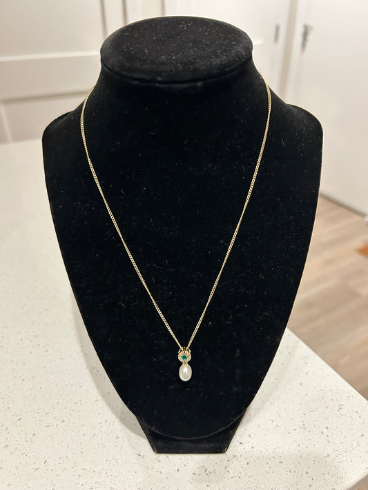 Pearl and Emerald Necklace