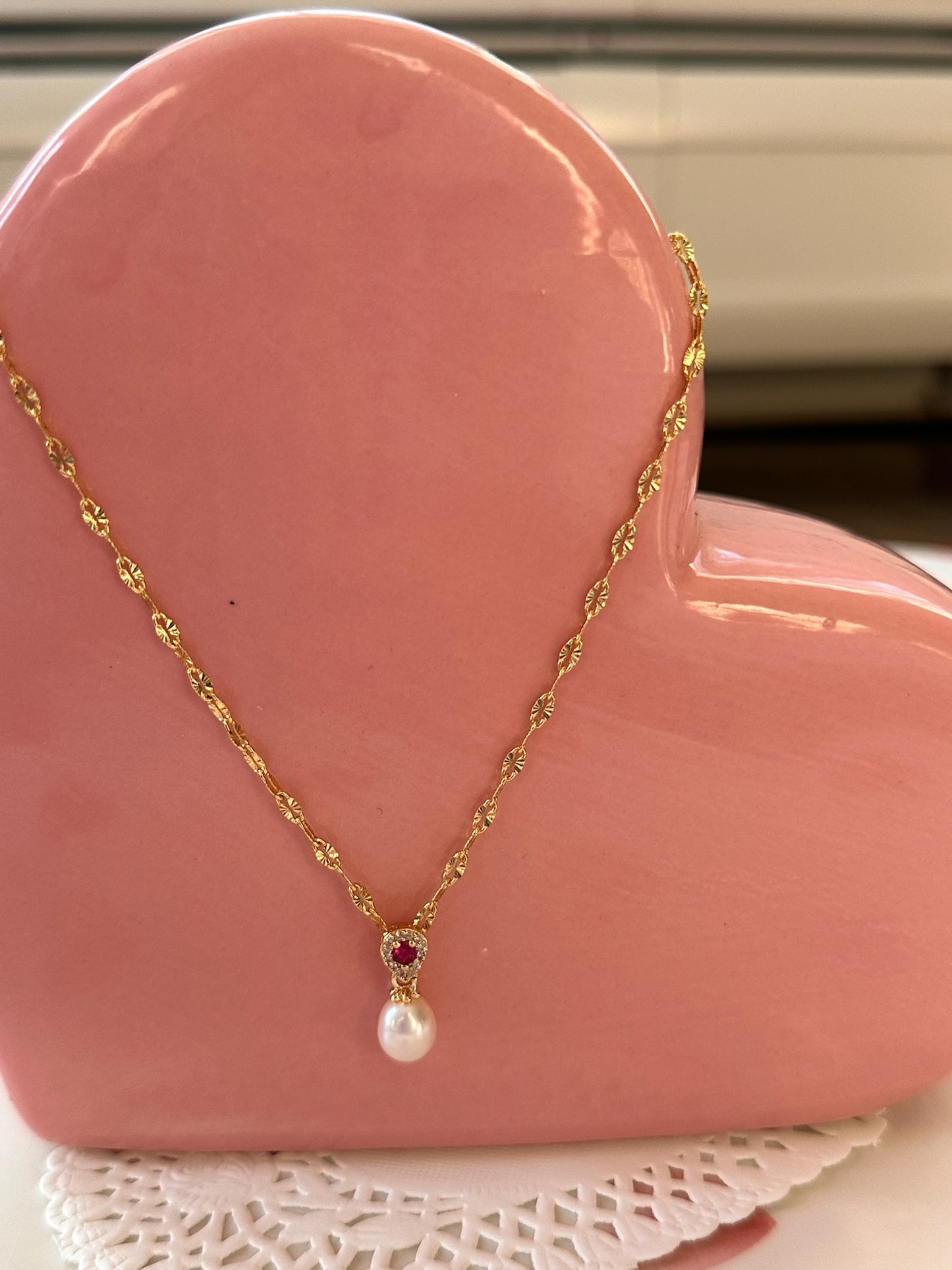 Pink & the Pearl Necklace