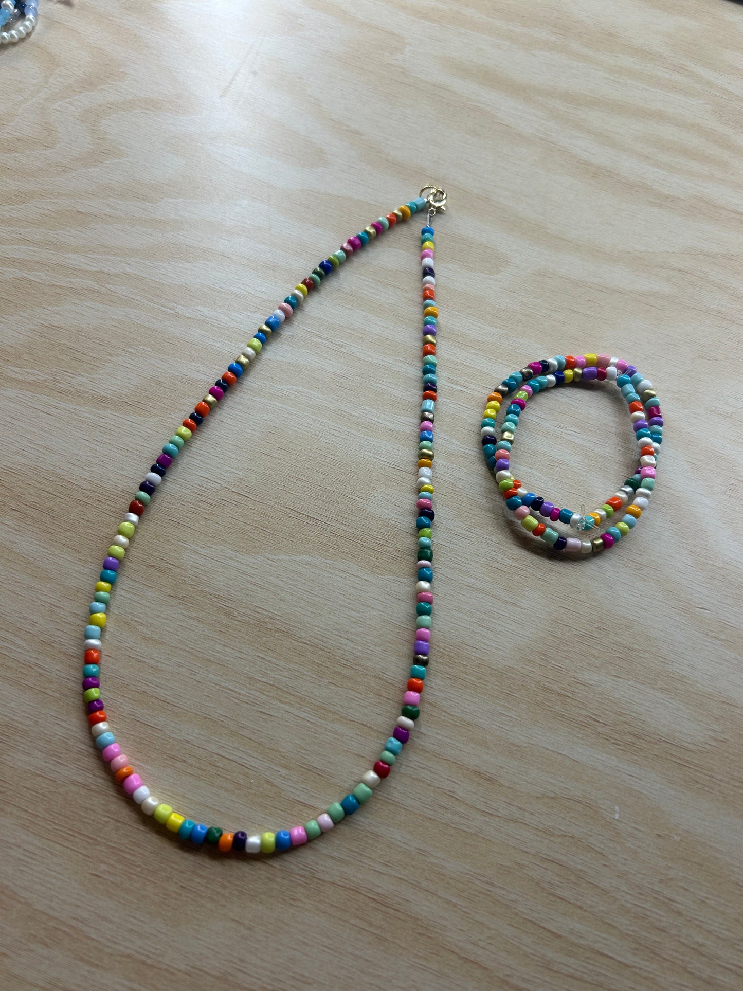 Pop Of Color Necklace and Bracelets