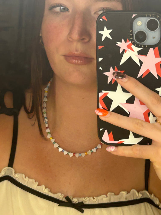 Rainbow Heart Necklace
