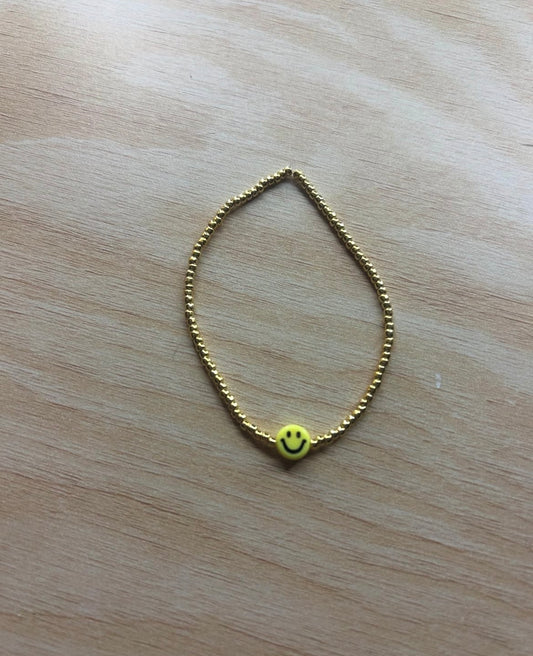 Gold Smiley Bracelet